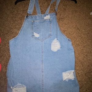Boutique Denim Overall Dress